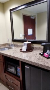 Hampton Inn Bayfront Suite Wet Bar